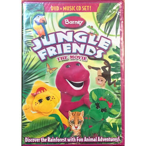 Barney: Jungle Friends NEW DVD & CD Set Kids Movie & Music Rainforest Animals